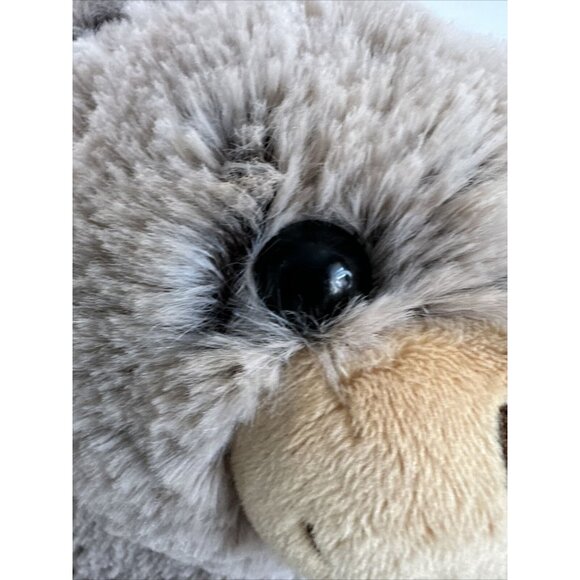 Spark Create Imagine Plush Teddy Bear Gray Frosted 2019 Ribbed Feet 14"W Tags - Picture 5 of 14